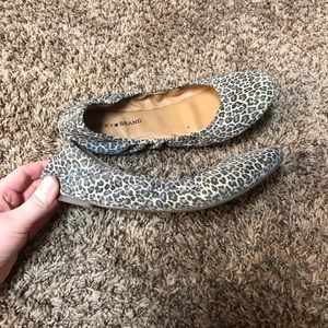 Lucky brand leopard print flats